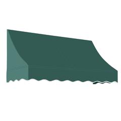 Awntech 8.375 ft Nantucket Fixed Awning Acrylic Fabric, Forest
