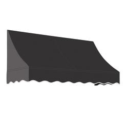 Awntech 8.375 ft Nantucket Fixed Awning Acrylic Fabric, Black