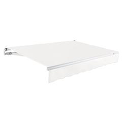 20' x 10' Maui Right Motor Right Motorized Patio Retractable Awning, White