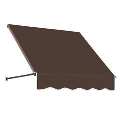 Awntech 4.375 ft Santa Fe Fixed Awning Acrylic Fabric, Brown