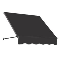 Awntech 4.375 ft Santa Fe Fixed Awning Acrylic Fabric, Black