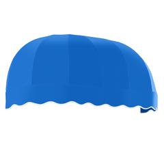 Awntech 8.375 ft Chicago Fixed Awning Acrylic Fabric, Bright Blue
