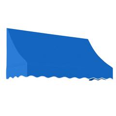 Awntech 6.375 ft Nantucket Fixed Awning Acrylic Fabric, Bright Blue