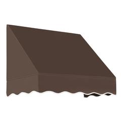 Awntech 4.375 ft San Francisco Fixed Awning Acrylic Fabric, Brown
