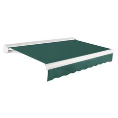 10' x 8' Full Cassette Right Motorized Patio Retractable Awning, Forest