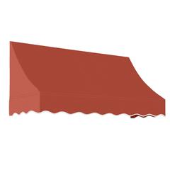 Awntech 8.375 ft Nantucket Fixed Awning Acrylic Fabric, Terracotta
