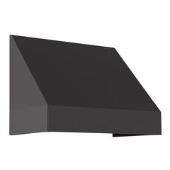 Awntech 4.375 ft New Yorker Fixed Awning Acrylic Fabric, Black