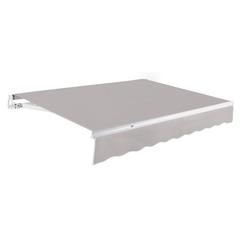 10' x 8' Maui Manual Manual Patio Retractable Awning Acrylic Fabric, Gray