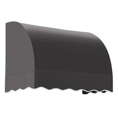Awntech 3.375 ft Savannah Fixed Awning Acrylic Fabric, Black