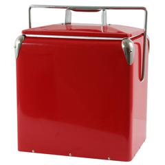 Retro Style Picnic Cooler - Red