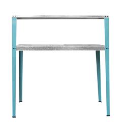 Multi-Use Steel Table/Work Bench with Teal Legs