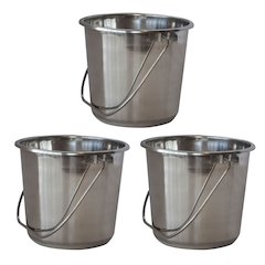 Sportsman Series .50 Gal Stainless Steel Bucket - 6 Pk