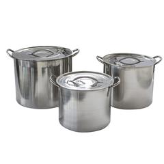 6 Piece Stainless Steel Stock Pot Set