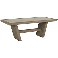Efron 84" Reclaimed Wood Dining Table in Distressed Gray