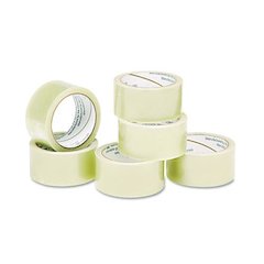 7510015796871, SKILCRAFT Economy Package Sealing Tape, 3" Core, 2" x 55 yds, Clear, 6/Pack