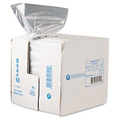 Food Bags, 2 gal, 8" x 4" x 18", Clear, 1,000/Carton