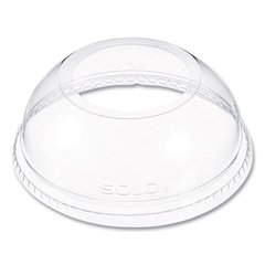 Open-Top Dome Lid, With 1.9" dia Hole, Fits 16 oz to 24 oz Cold Cups, Plastic, Clear, 1,000/Carton