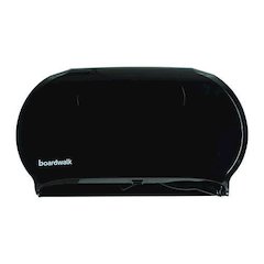 Jumbo Twin Toilet Tissue Dispenser, 20.25 x 6 x 12.25, Black