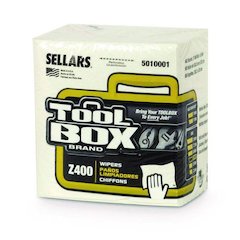 Z400 Quarterfold Wipers, 1-Ply, 11.87 x 13, White, 12/Carton