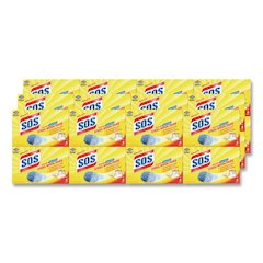 Steel Wool Soap Pads, Steel, 4/Box, 24 Boxes/Carton