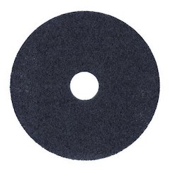 High Performance Stripping Floor Pads, 19" Diameter, Black, 5/Carton