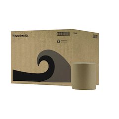 Hardwound Paper Towels, Nonperforated, 1-Ply, 8" x 800 ft, Natural, 6 Rolls/Carton