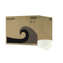 JRT Jumbo Roll Bathroom Tissue, Septic Safe, 2-Ply, 3.3" x 1,000 ft, White, 12 Rolls/Carton