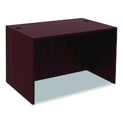 Alera Valencia Series Straight Front Desk Shell, 47.25" x 29.5" x 29.63", Mahogany