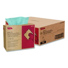 Tuff-Job S700 High Performance Wipers, Blue, 9.75 x 16.75, 125/Box, 6 Boxes/Carton