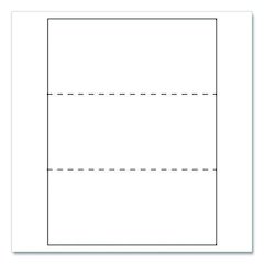 Custom Cut-Sheet Copy Paper, 92 Bright, Micro-Perf Every 3.66", 20 lb Bond, 8.5 x 11, White, 500 Sheets/Ream, 5 Reams/Carton