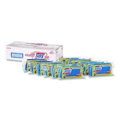 All Surface Scrubber Sponge, 2.5 x 4.5, 0.9" Thick, Dark Blue/Light Blue, 12/Carton