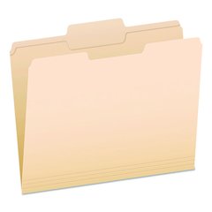 Reinforced Top Tab Manila File Folders, 1/3-Cut Tabs: Center Position, Letter Size, Manila, 100/Box