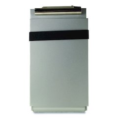 Recycled Aluminum Citation Holder Clipboard, 1/2" Clip Capacity, Holds 6 x 11 Sheets, Silver