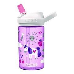 Eddy + Kids Water Bottle, Unicorn Design, 12 oz, Multicolor