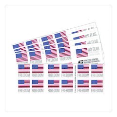 First-Class Forever Stamps, U.S. Flag, 20 Stamps/Book, 5 Books/Pack