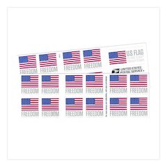 First-Class Forever Stamps, U.S. Flag, 20/Book
