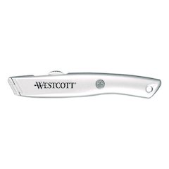 Aluminum Safety Cutter with Ceramic Blade, Aluminum Handle, Silver