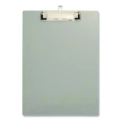 Officemate Aluminum Magnetic Clipboard, 1.5" Clip Capacity, Holds 8 x 11 Sheets, Gray