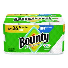 Select-a-Size Kitchen Roll Paper Towels, 2-Ply, 5.9 x 11, White, 82 Sheets/Double Roll, 12 Rolls/Carton