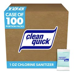 Powdered Chlorine-Based Sanitizer, 1 oz Pack, 100/Carton