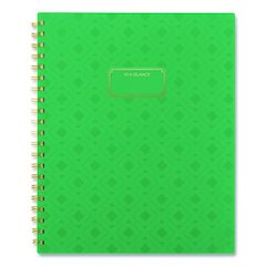 Badge Geo Weekly/Monthly Planner, 11 x 8.5, Green Cover, 13-Month (Jan-Jan): 2026