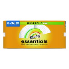 Essentials Select-A-Size Kitchen Roll Paper Towels, 2-Ply, 5.9 x 11, White, 162 Sheets/Triple Roll, 12 Rolls/Carton
