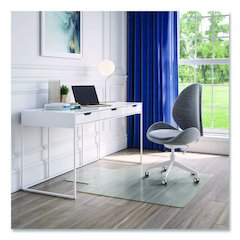 OceanMat Hard Floor Chair Mat for Hard Floors, Rectangular with Lip, Straight Edges, 45" x 53", Clear