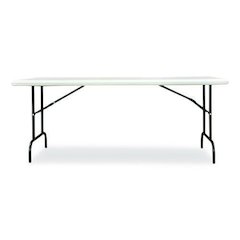 7105017243926, SKILCRAFT Rectangular Folding Table, 72w x 30d x 29h, Platinum GrayTop, Gray Base/Legs