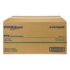TASKBrand P70 Series Premium Wiper, 11 x 13, Unscented, 75/Pack, 12 Packs/Carton