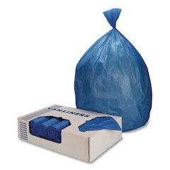 Linear Low Density Health Care Can Liners, Soiled Linen, 30 gal, 1.3 mil, 30" x 43", Blue, 200/Carton