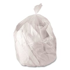 Linear Low-Density Can Liners, 33 gal, 1.5 mil, 34 x 44, Clear, 100/Carton