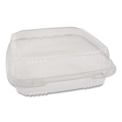 ClearView SmartLock Hinged Lid Container, 9.22 x 8.88 x 2.91, Clear, Plastic, 200/Carton