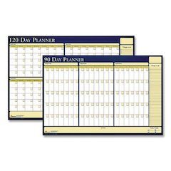 7520012074057, SKILCRAFT 30-Day Non-Dated Erasable Flexible Planner, 36 x 24, White/Yellow/Blue Sheets