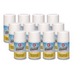 Metered Concentrated Room Deodorant, 7 oz Aerosol Spray, 12/Carton